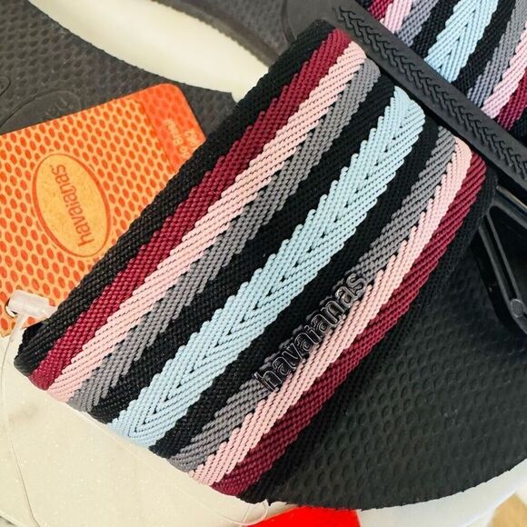 Havaianas Women's You Malta Mix Slide Sandal, Size‎ 9, Black/Multi, NWT - Picture 15 of 15
